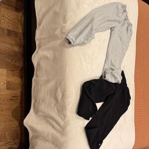 Athleta Kids Sweatpants Joggers - Light Gray & Black